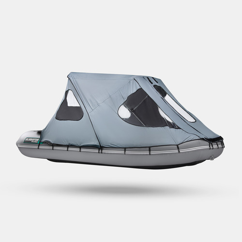 Тент ходовой с каркасом для лодок Gladiator D500AL серый