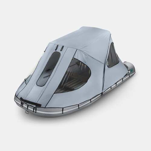 Тент ходовой с каркасом для лодок Gladiator D500AL серый