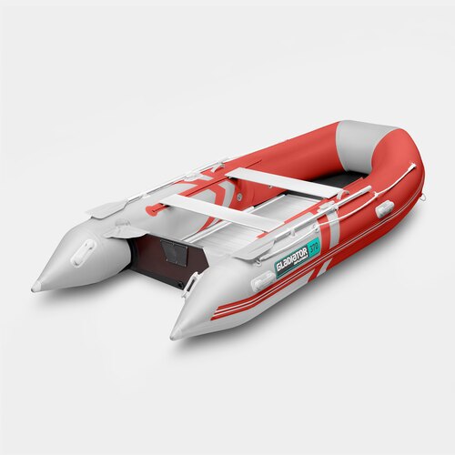 Надувная лодка GLADIATOR B370AL красно-белый